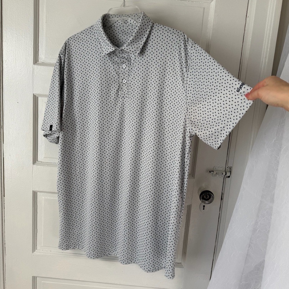 Swannies Performance Golf Polo Shirt Short Sleeve Breathable Floral Print‎ XXL - Picture 5 of 15